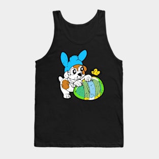 Retro Vintage Grunge Easter Bunny Tank Top